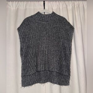 a new day Charcoal Ribbed Mock Neck Sweater Vest